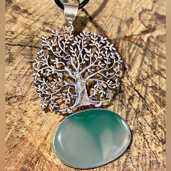 The Tree of Life Botswana Agate Pendant 2 7/8” - Picture 9 of 15